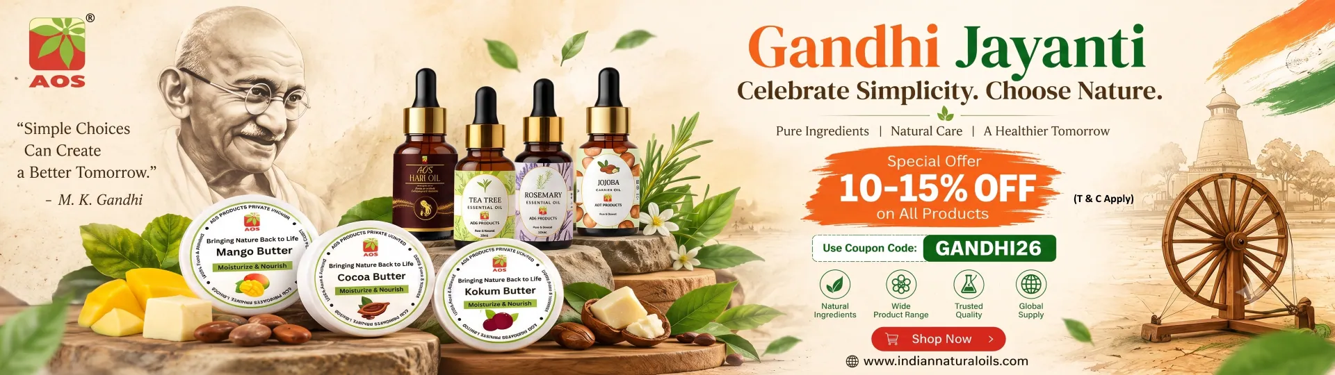 GANDHI JAYANTI 2026 SALE IS LIVE GANDHI JAYANTI 2026 SALE IS LIVE